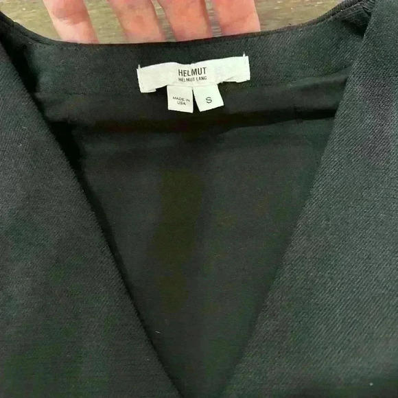 Helmut Lang Fill Zip Black Dress Size S 90’s Retro Vintage - Picture 3 of 9